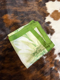 Green floral scarf