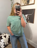 Washed green top