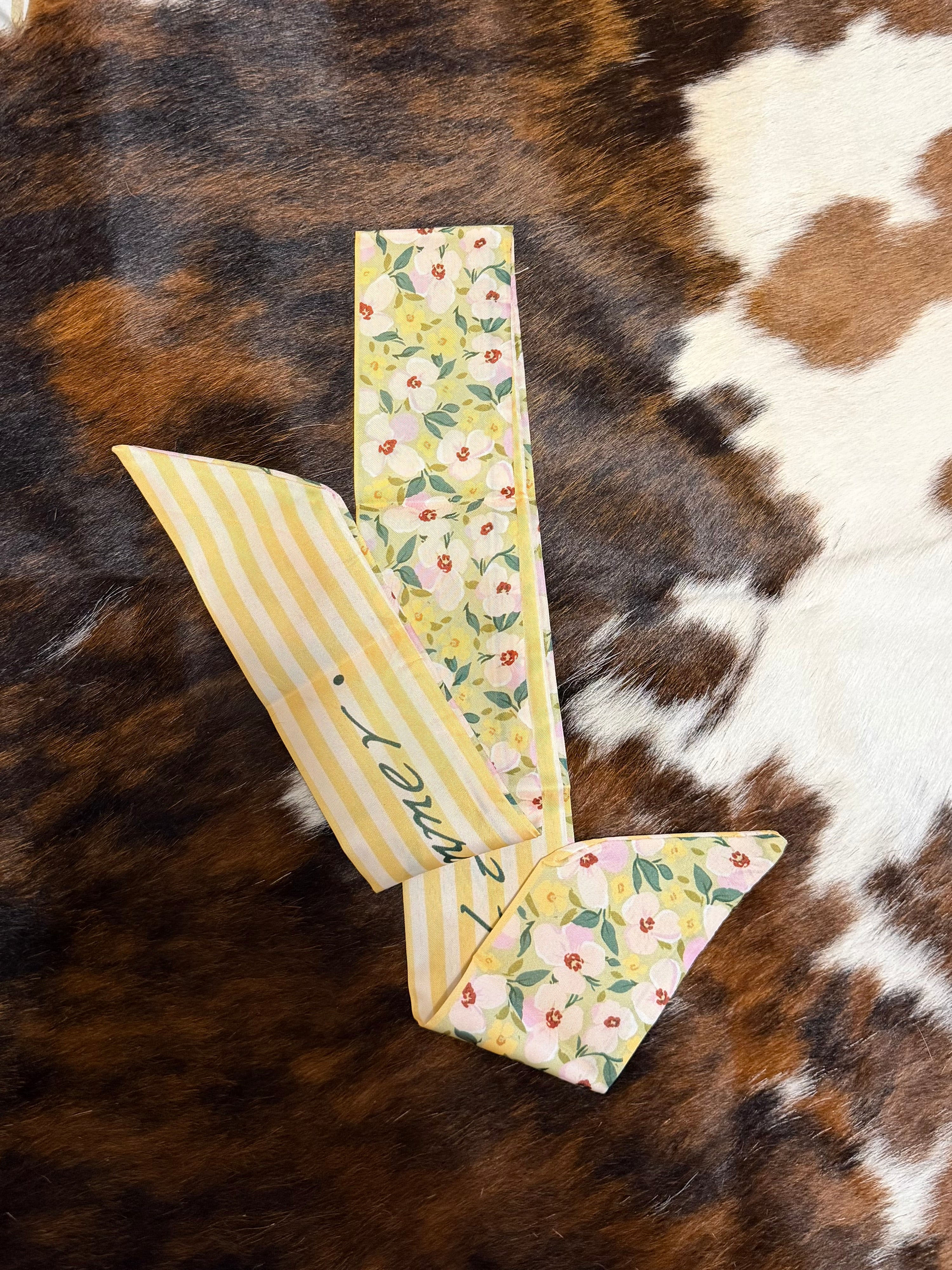 Yellow Floral Twilly
