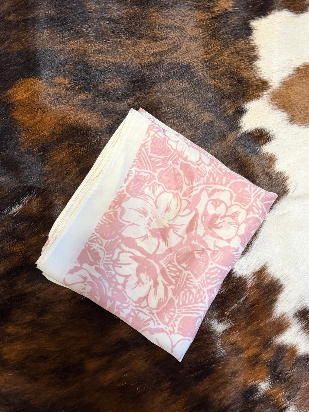 Light Pink floral scarf