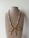 Gold Pearl Bow