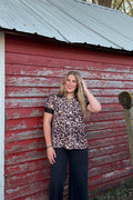 Leopard print blouse