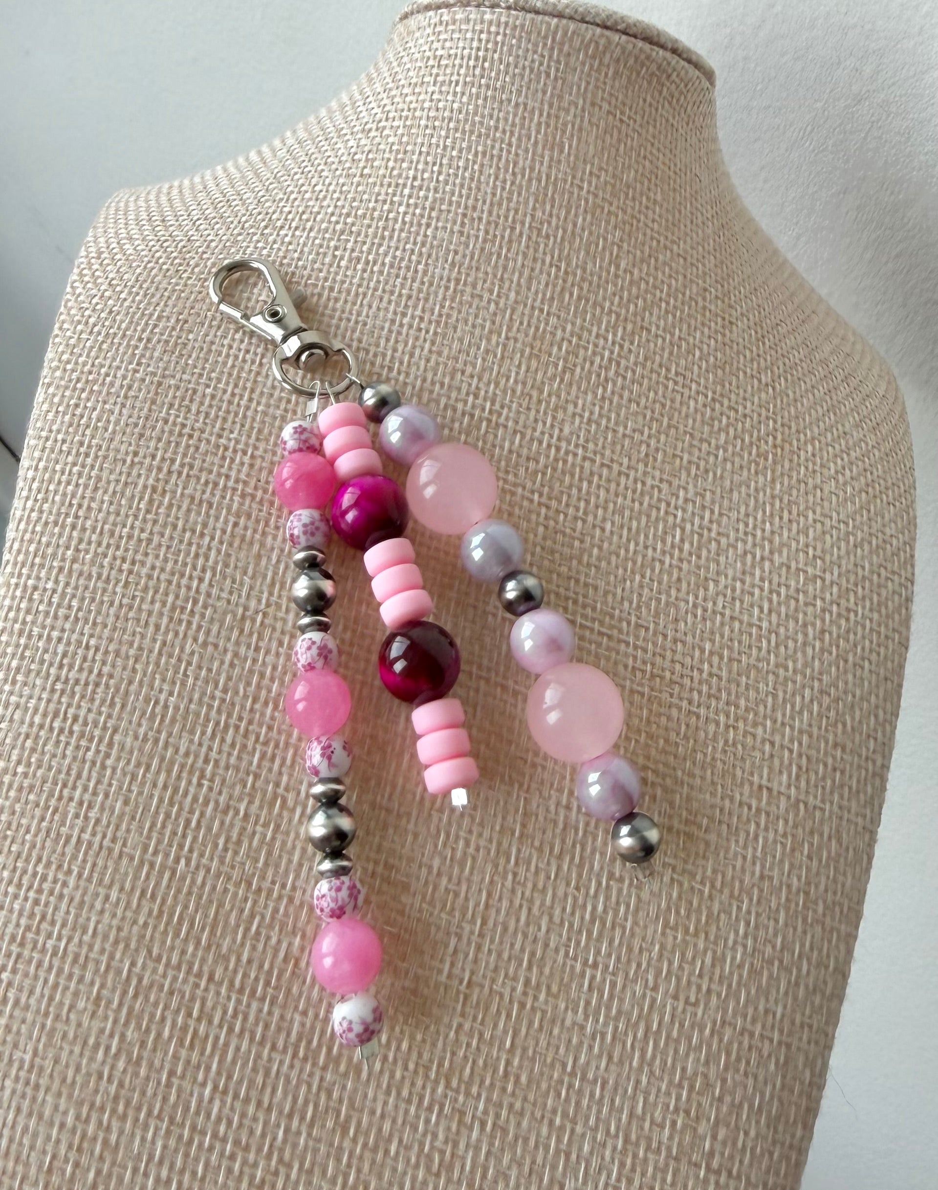 Mixed-pink keychain