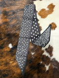 Black Paisley Polka Dot Twilly