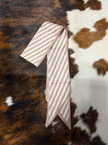 Beige Stripe Twilly