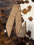 Tan Paisley Polka Dot Twilly