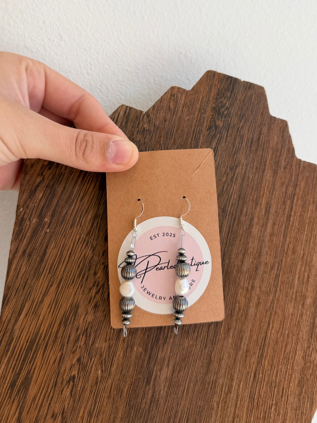 Corrugated freshwater Earrings