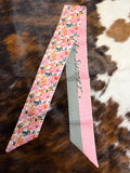 Pink/Green Floral Twilly