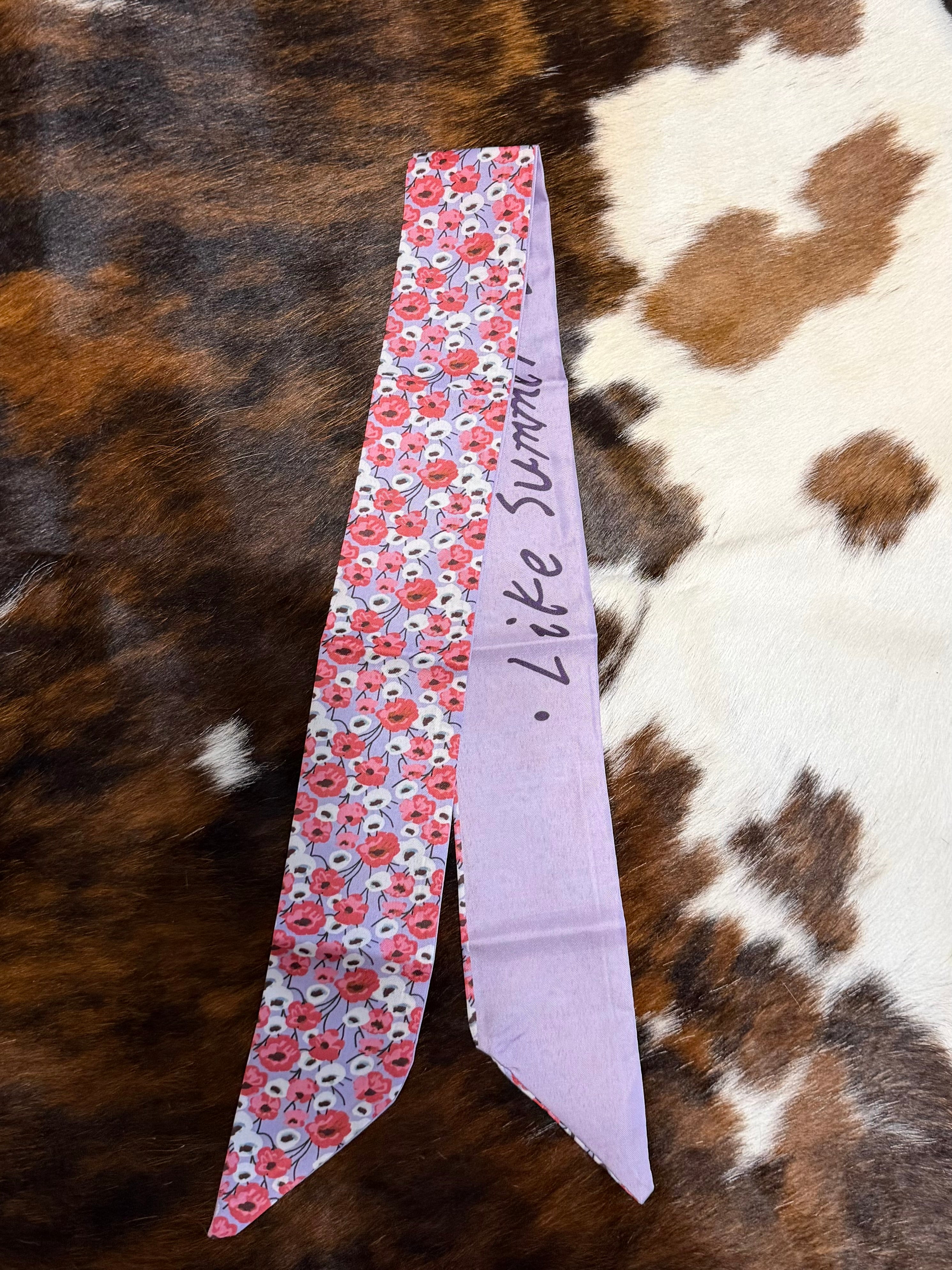 Pink/Purple Floral Twilly