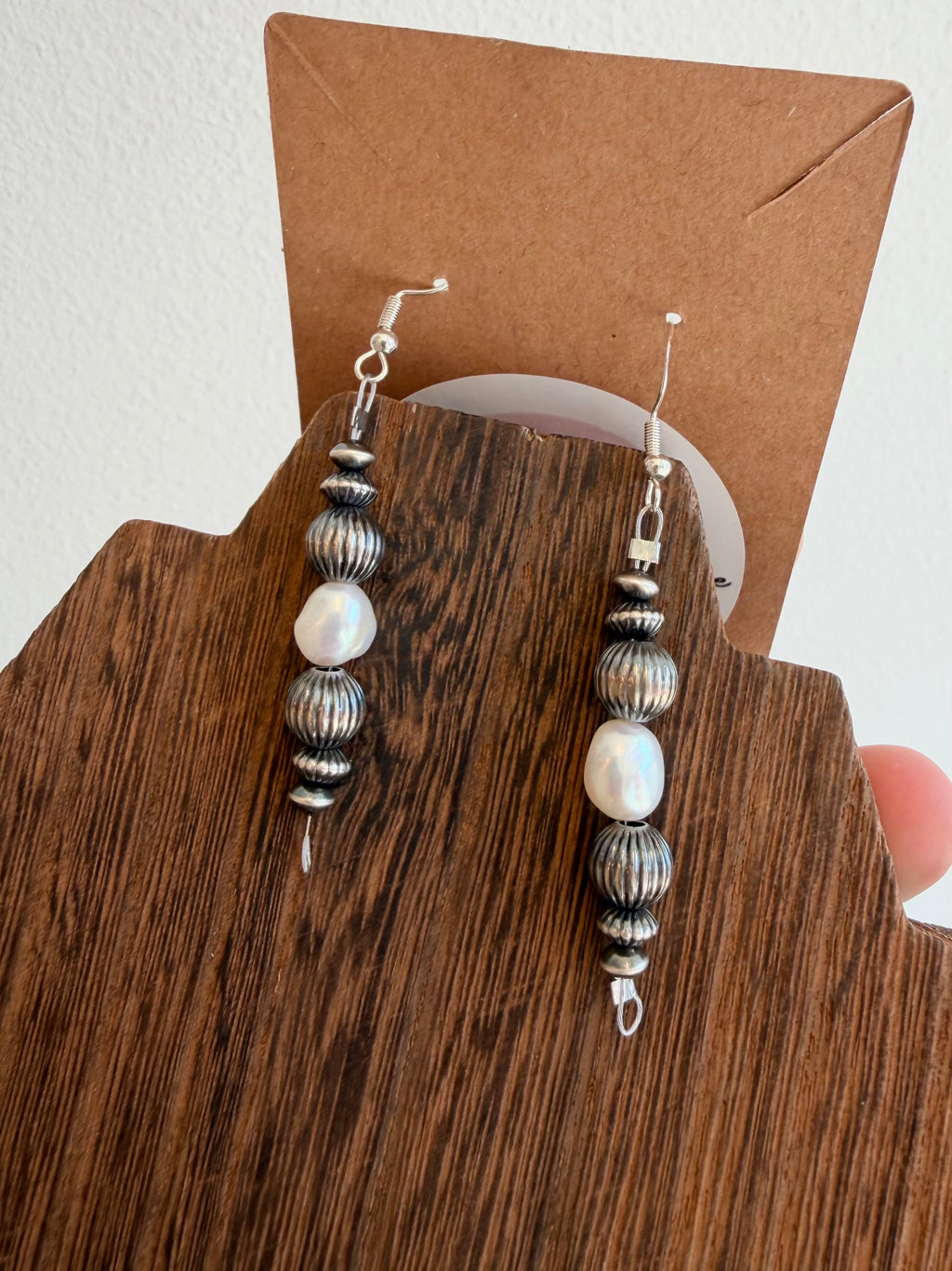 Corrugated freshwater Earrings
