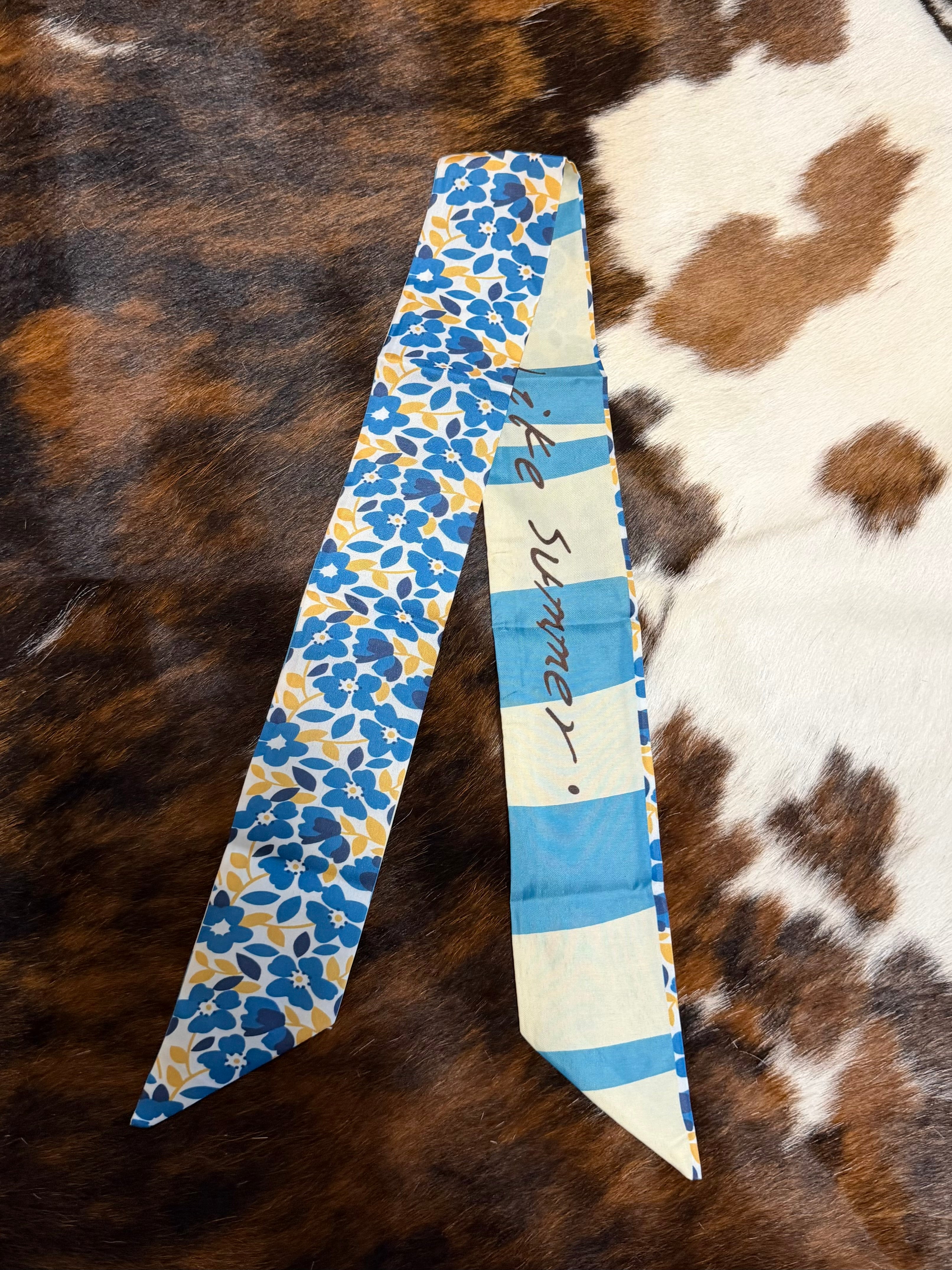 Yellow/Blue Floral Twilly