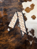 Black Orange Floral Twilly
