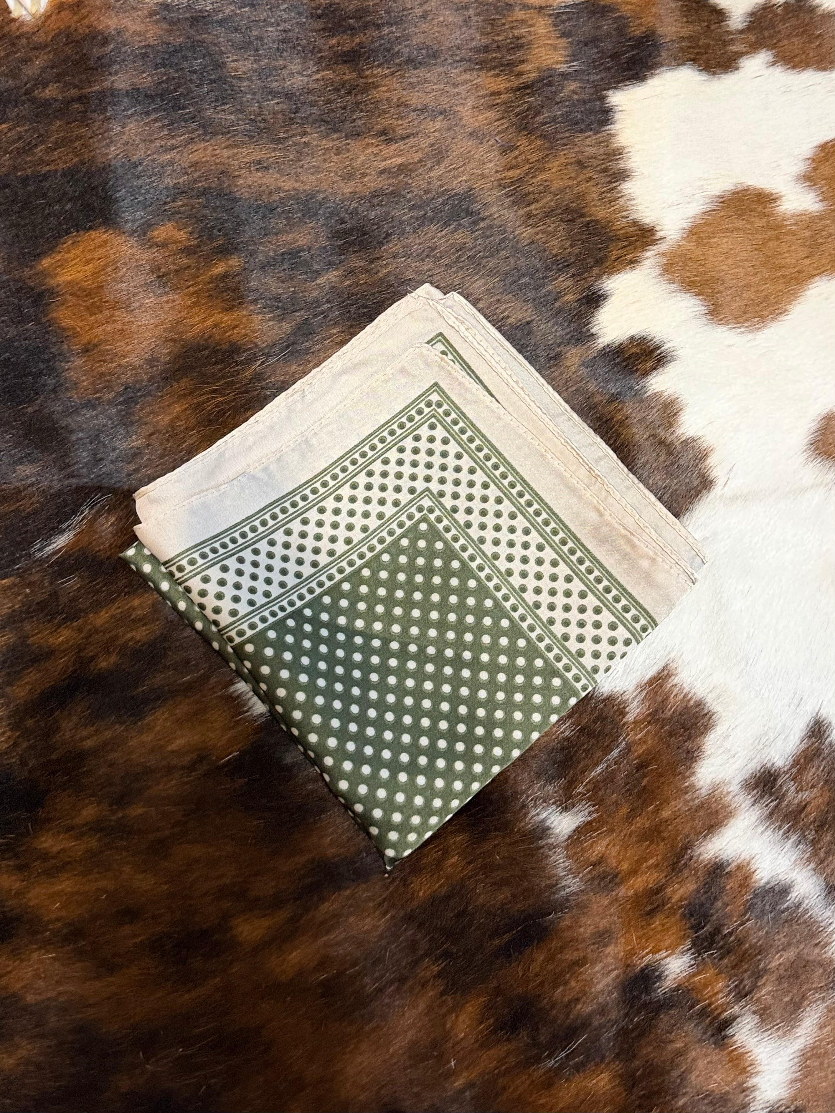 Green Polka Dot scarf